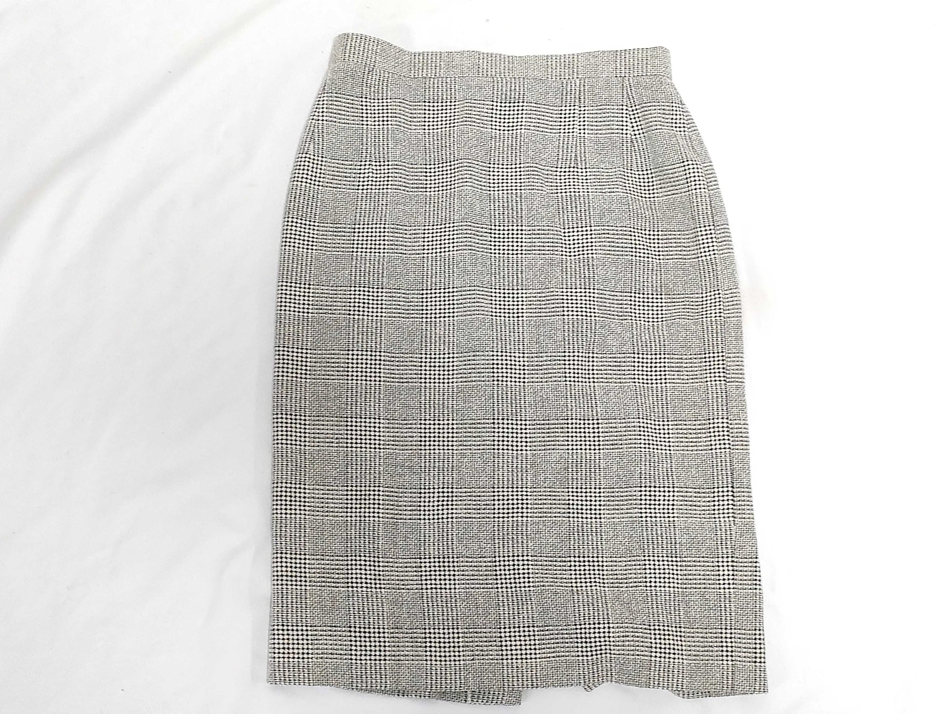 Burberrys Skirt, Check, Silk, Wool, White, Black, FXA95-130 #9 Skirt