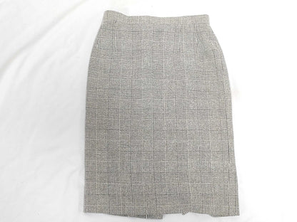 Burberrys Skirt, Check, Silk, Wool, White, Black, FXA95-130 #9 Skirt