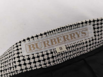 Burberrys Skirt, Check, Silk, Wool, White, Black, FXA95-130 #9 Skirt