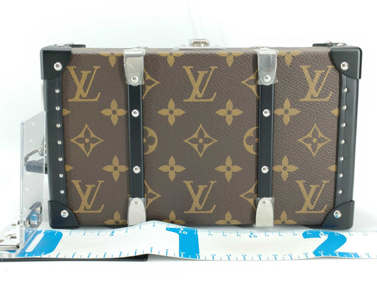 LOUIS VUITTON Monogram Macassar Wallet Trunk M20250 RFID Enabled Clutch Bag