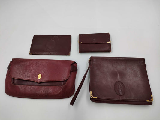 Cartier Must Clutch Wallet 4-Piece Handbag