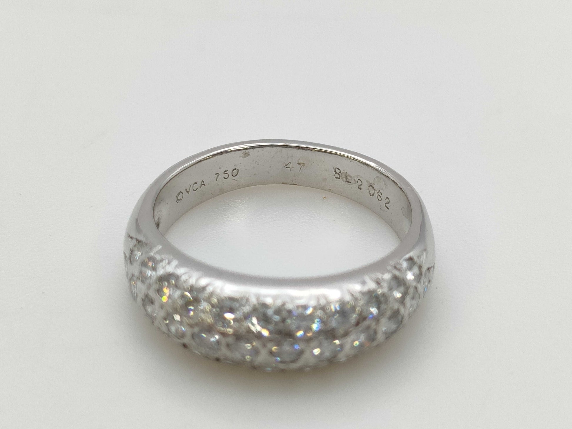 Van Cleef & Arpels Eve #47 Diamond Ring in White Gold 750, 3.8g 