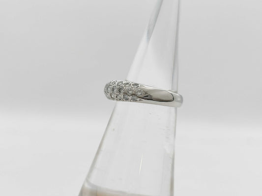 Van Cleef & Arpels Eve #47 Diamond Ring in White Gold 750, 3.8g 