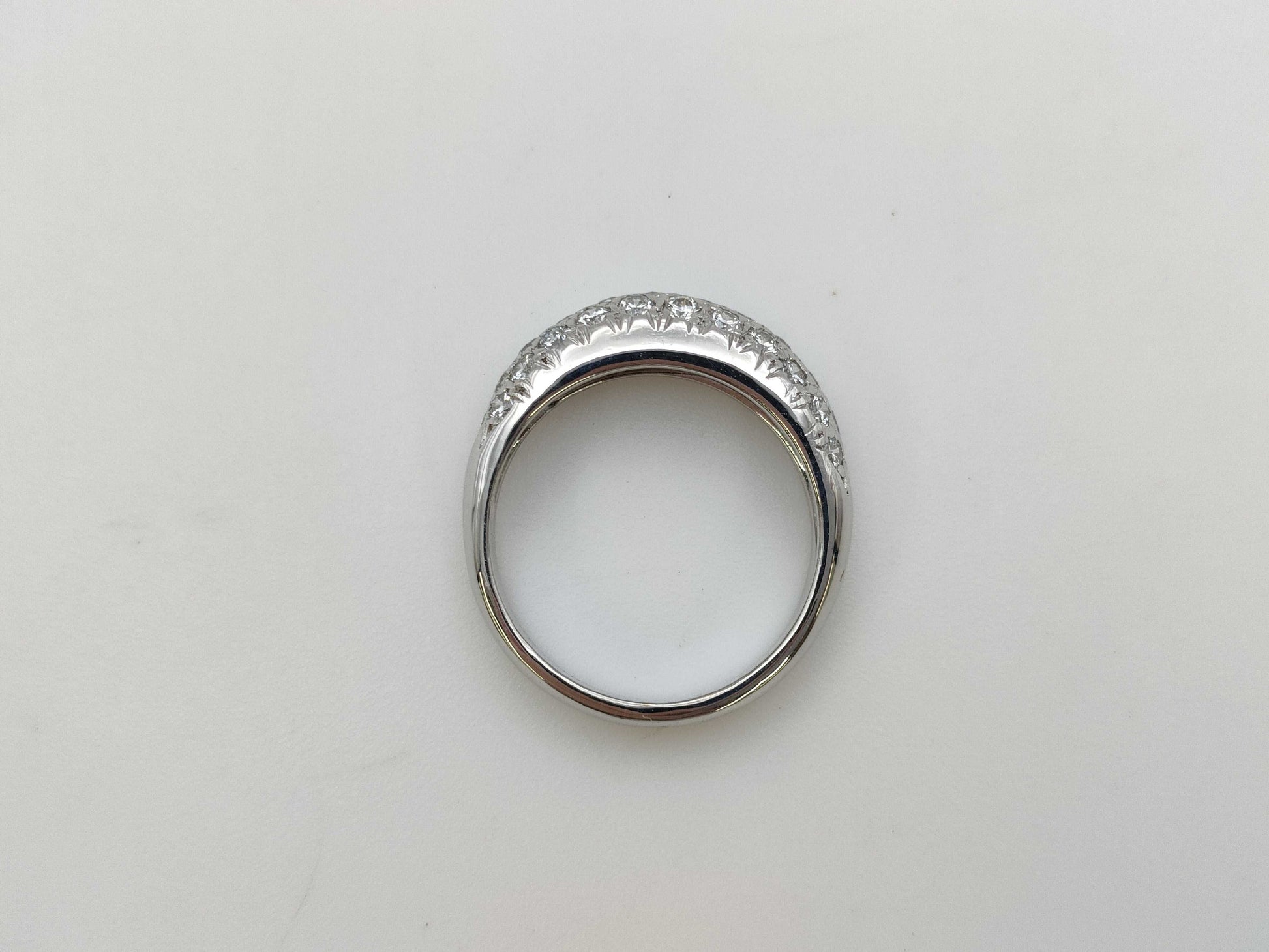 Van Cleef & Arpels Eve #47 Diamond Ring in White Gold 750, 3.8g 