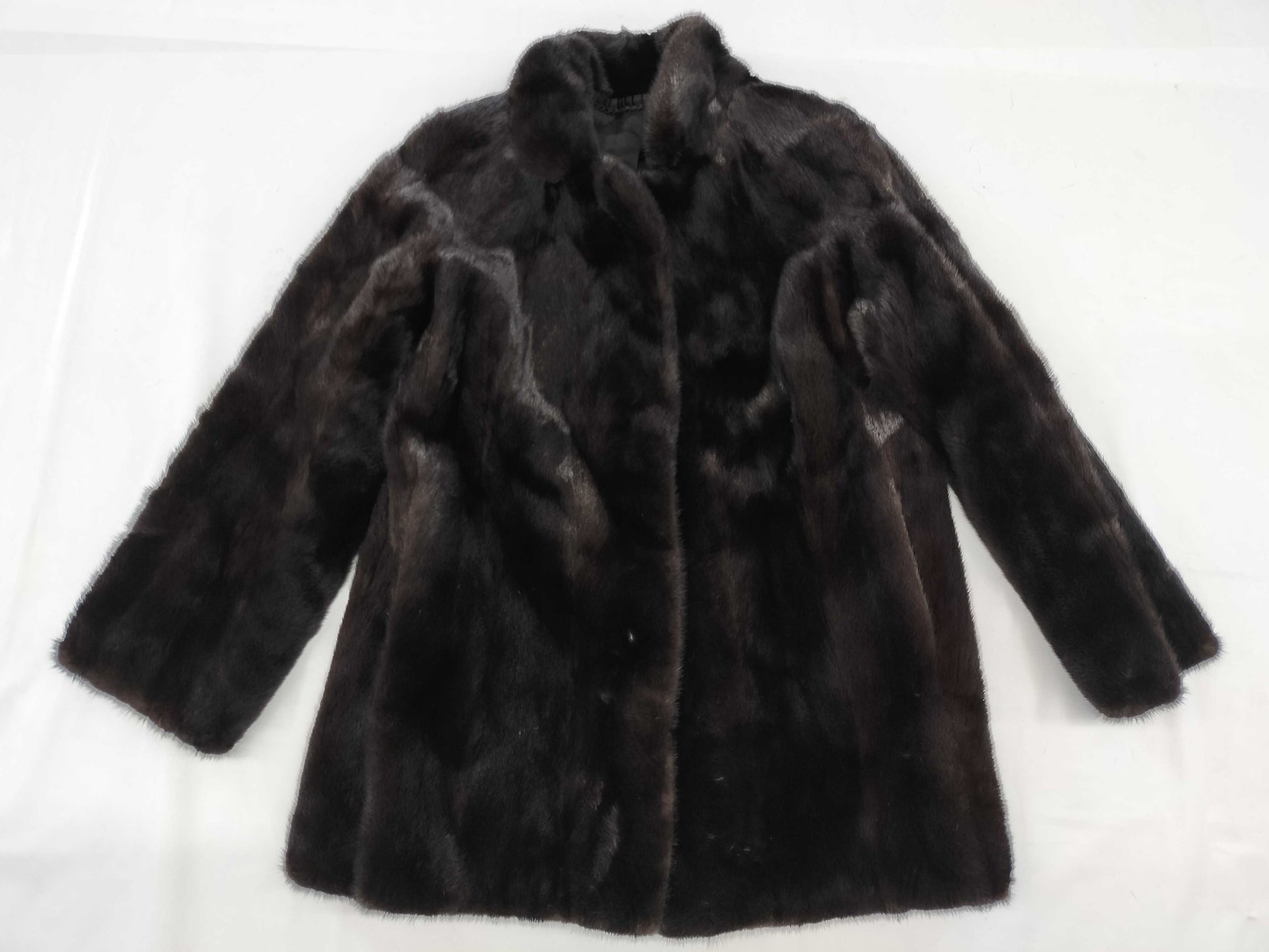 Black Jewel Mink Fur Coat Size 15 Coat