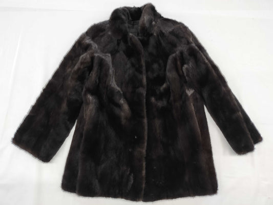 Black Jewel Mink Fur Coat Size 15 Coat