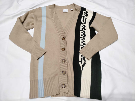 BURBERRY BURBERRY Long Sleeve Logo Cardigan Cardigan