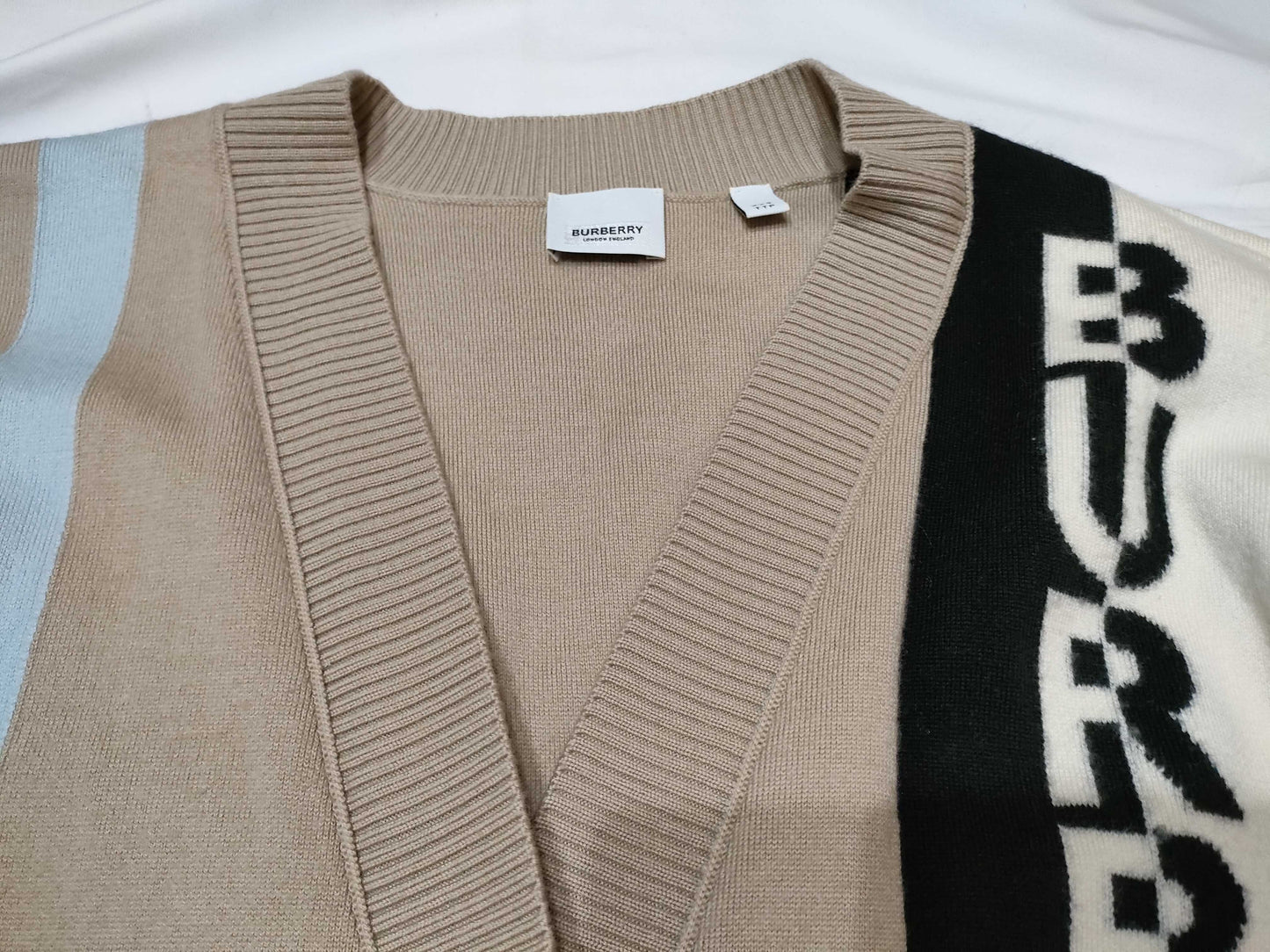 BURBERRY BURBERRY Long Sleeve Logo Cardigan Cardigan