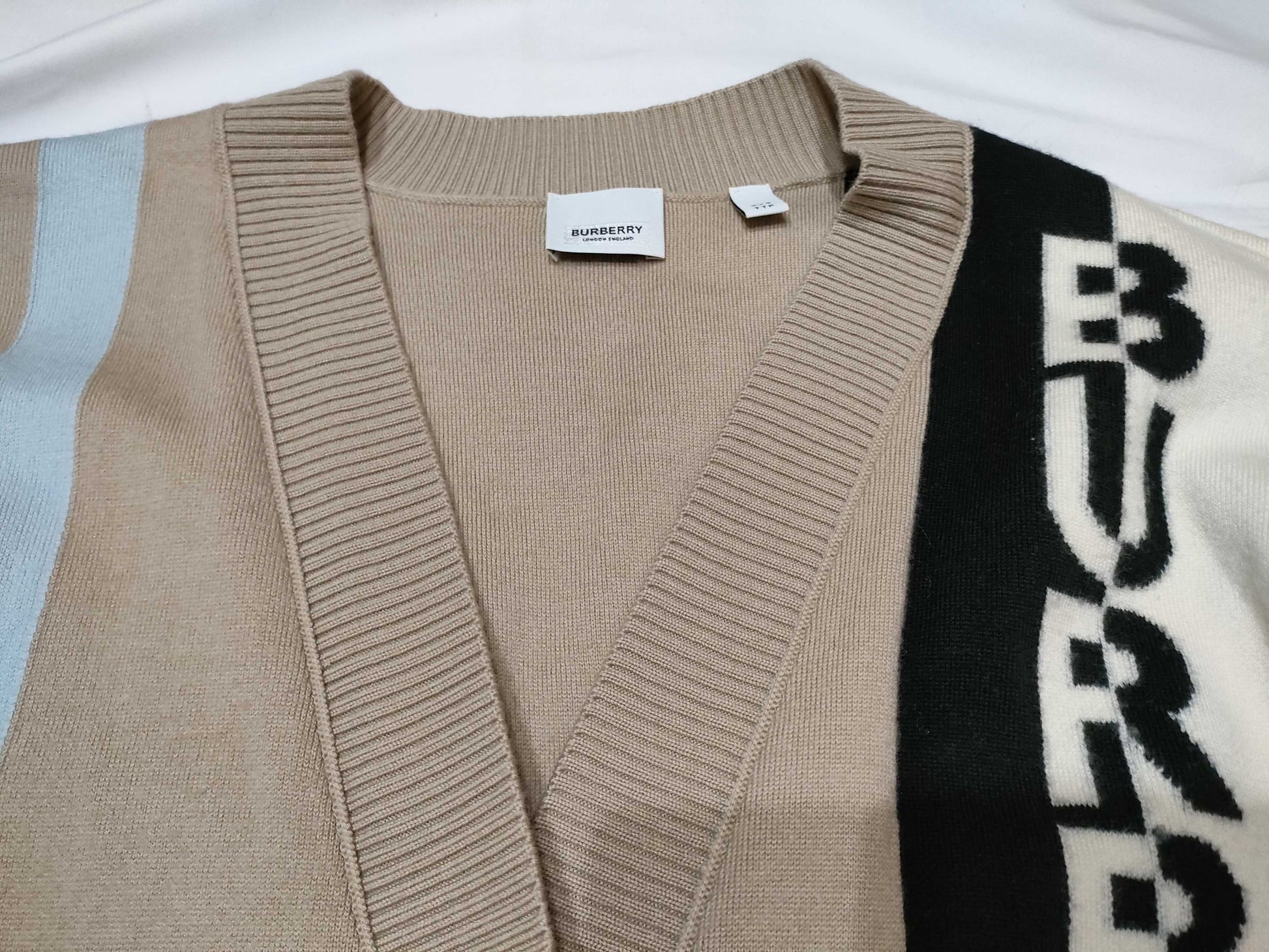 BURBERRY BURBERRY Long Sleeve Logo Cardigan Cardigan