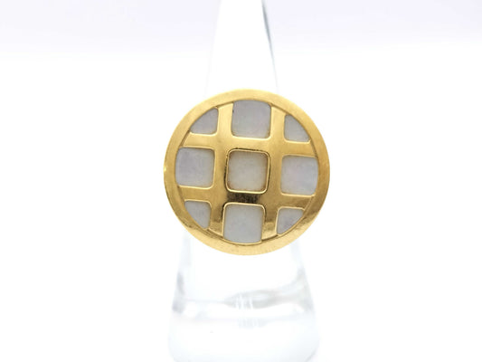 Cartier Pasha Grit Shell #53 Yellow Gold 750 26.0g Ring 