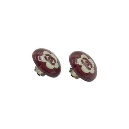 CHANEL Camellia 04S Coco Mark Earrings