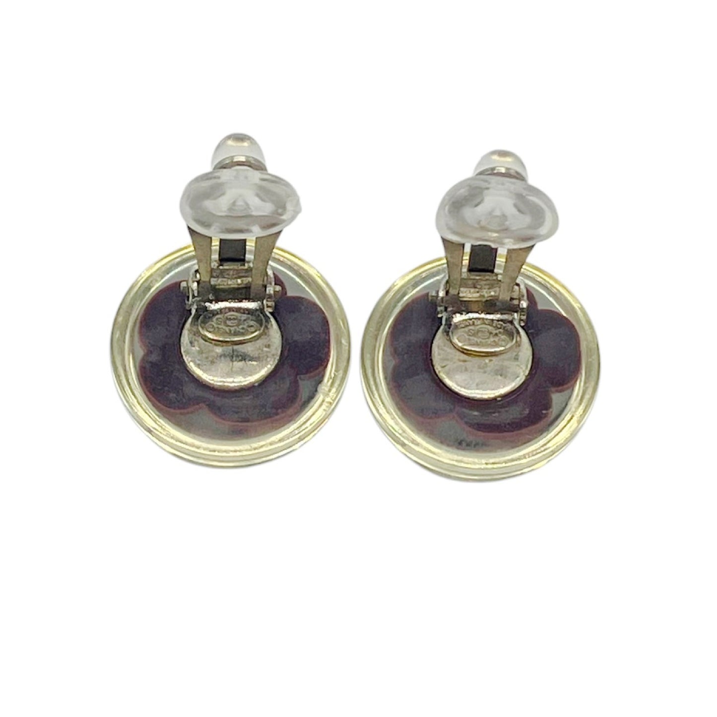 CHANEL Camellia 04S Coco Mark Earrings