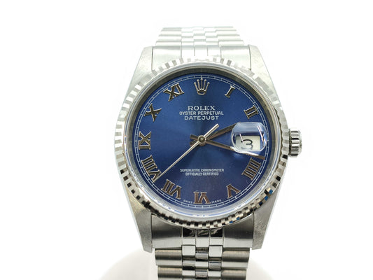 ROLEX 16234 U322657 Bright Blue Men's Watch