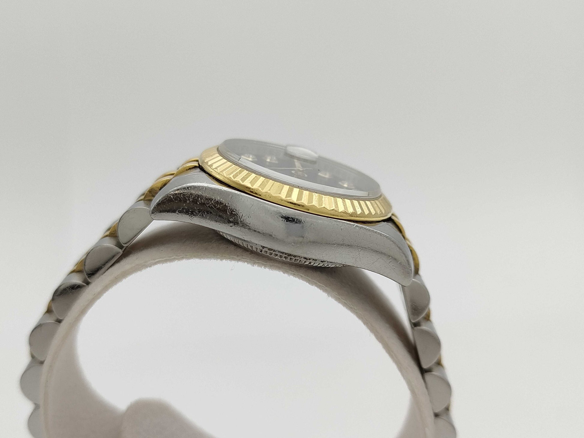 ROLEX 179173G Z312360 Blue Dial Women's Watch