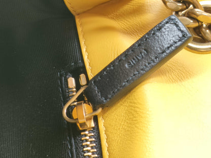 Yves Saint Laurent Unused Niki Chain Shoulder Bag in Raffia