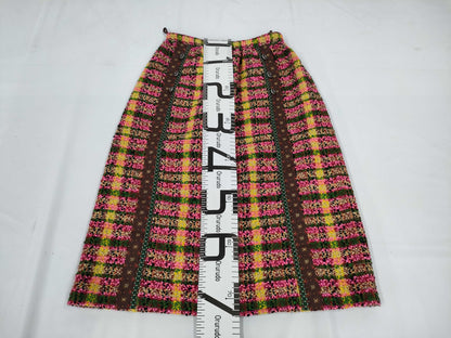 GUCCI Tweed Skirt with Lion Buttons, Size 38