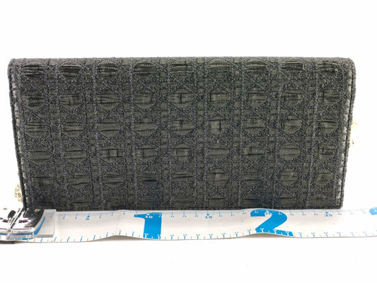 Dior Trotter Cannage Chain Shoulder Bag in Black