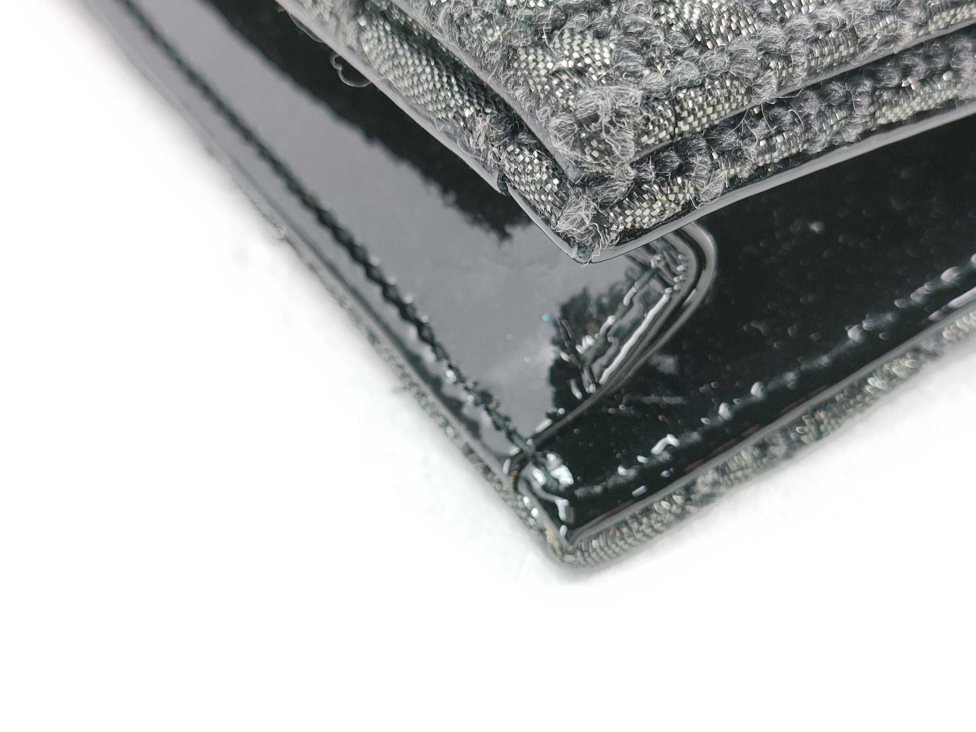 Dior Trotter Cannage Chain Shoulder Bag in Black
