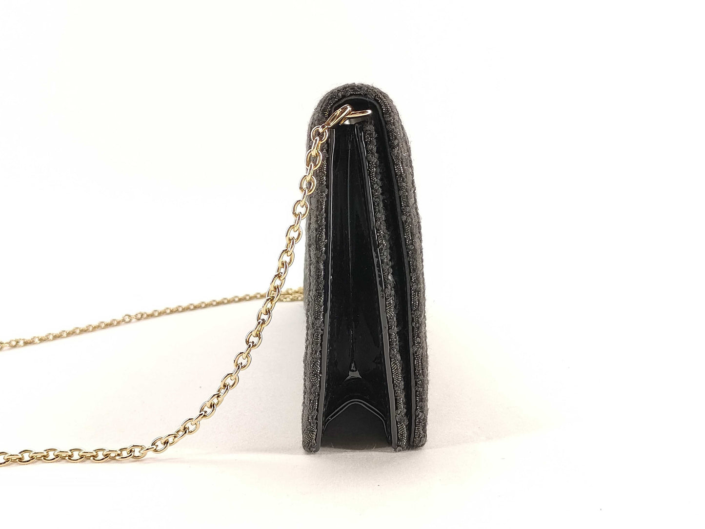 Dior Trotter Cannage Chain Shoulder Bag in Black