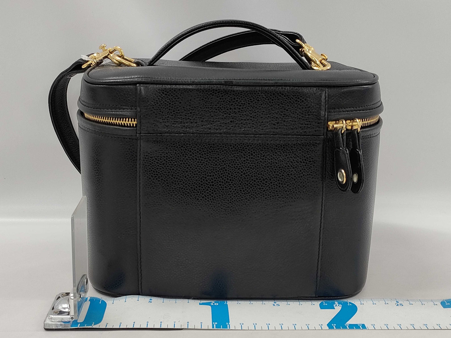 CHANEL Caviar Skin 2-Way Vanity Bag