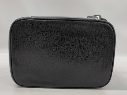 CHANEL Caviar Skin 2-Way Vanity Bag