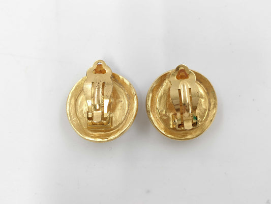 CHANEL 96A Coco Mark Pearl Earrings