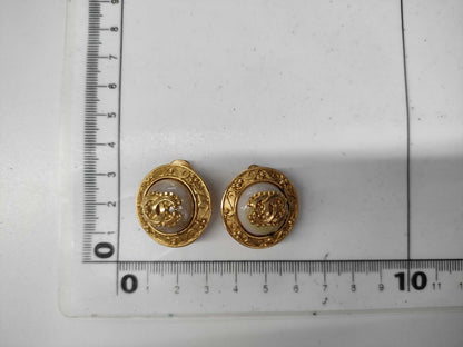 CHANEL 96A Coco Mark Pearl Earrings