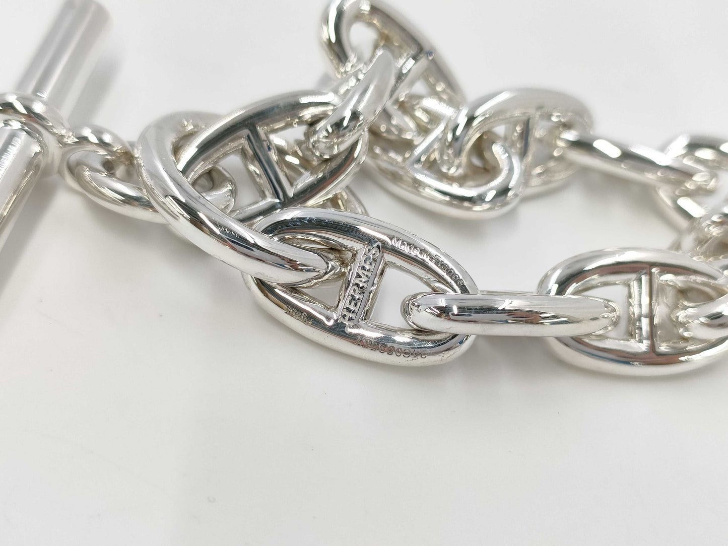 HERMES Chaine d'Ancre Bracelet, GM, 13 links, Ag925, 75.6g, 24-stamped, Bracelet/Bangle