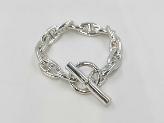 HERMES Chaine d'Ancre Bracelet, GM, 13 links, Ag925, 75.6g, 24-stamped, Bracelet/Bangle