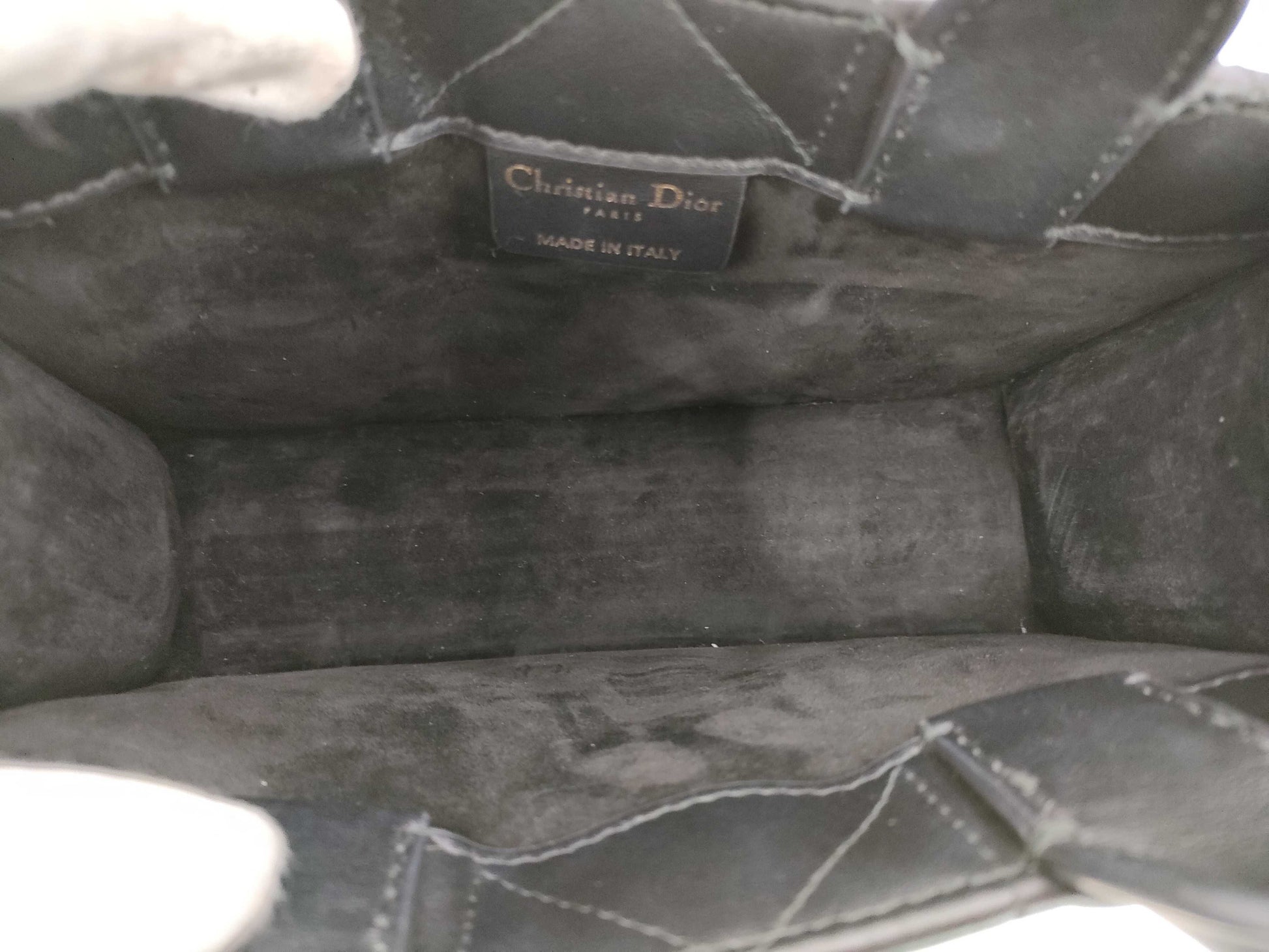 Dior Cannage 2-Way Mini Black Shoulder Bag