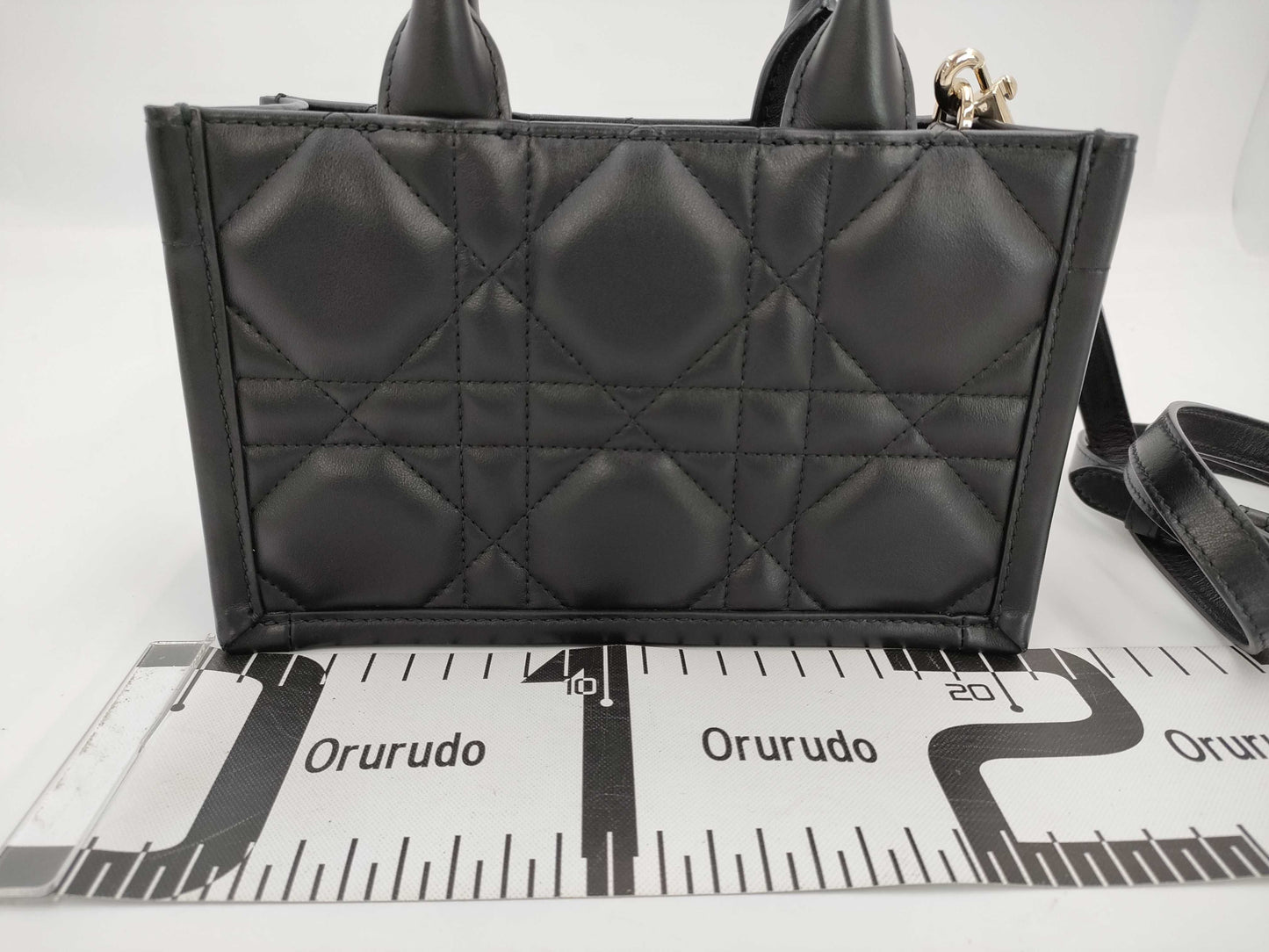 Dior Cannage 2-Way Mini Black Shoulder Bag