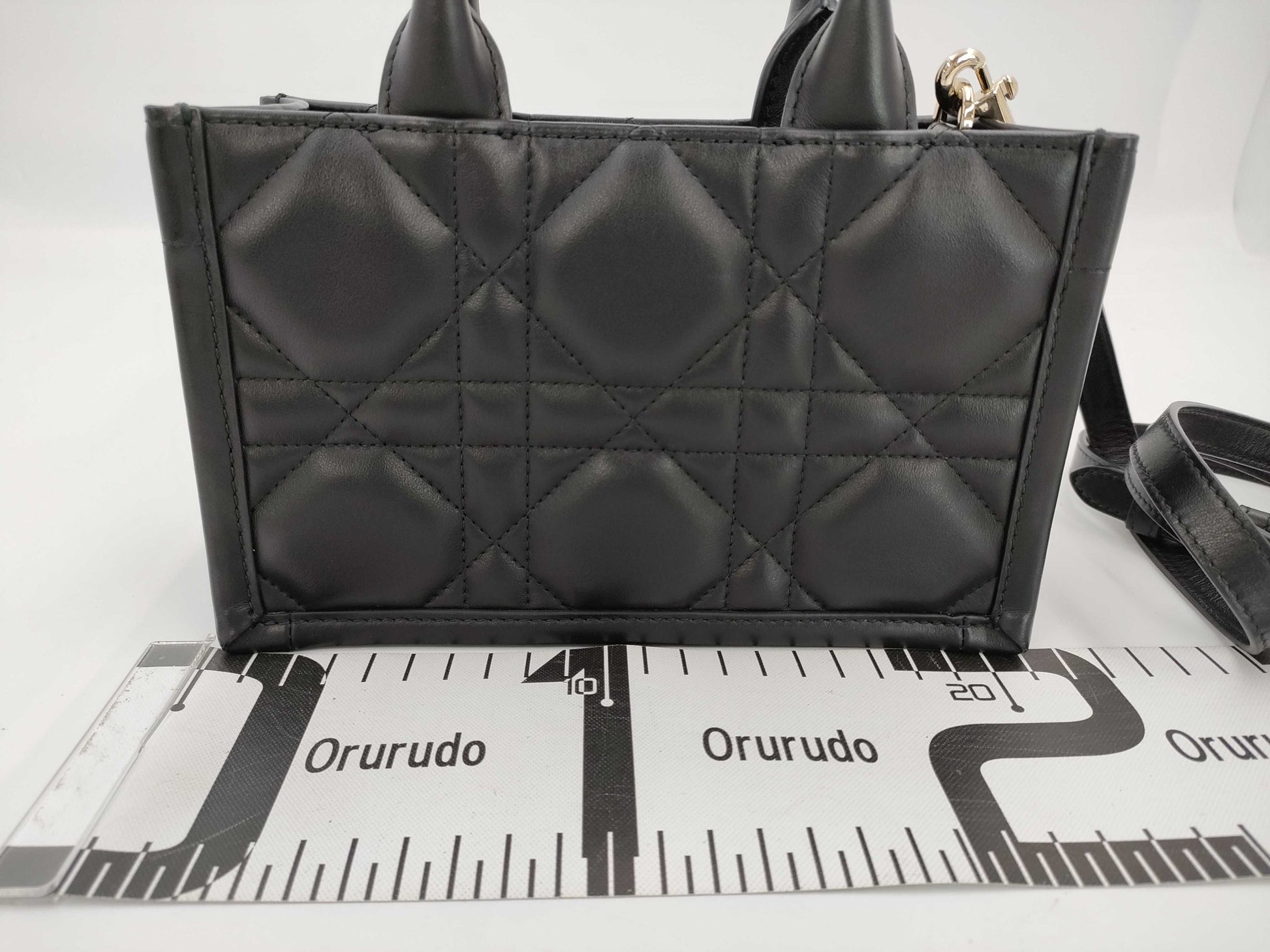 Dior Cannage 2-Way Mini Black Shoulder Bag