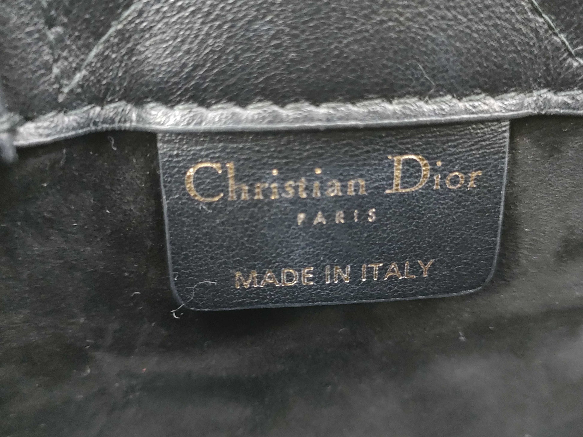 Dior Cannage 2-Way Mini Black Shoulder Bag