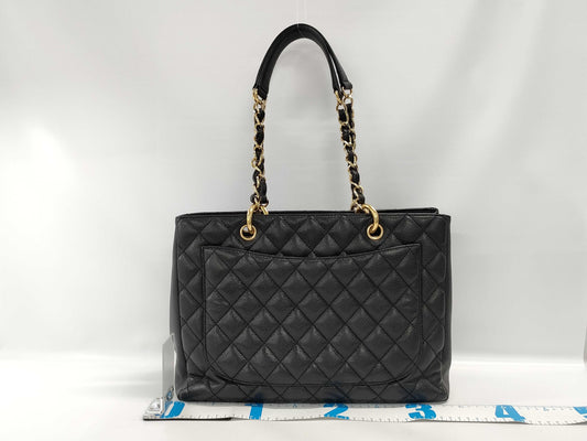 CHANEL CHANEL GST Matelasse Coco Mark Tote Bag A50995 Black with Gold Hardware and Caviar Leather 13228689 Tote Bag