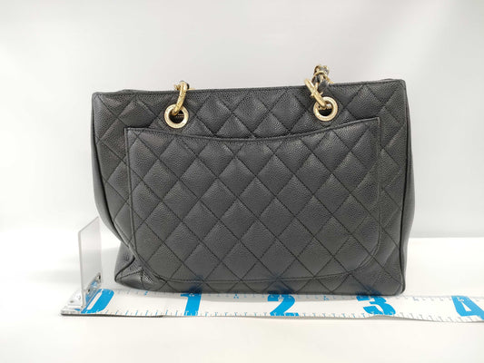 CHANEL CHANEL GST Matelasse Coco Mark Tote Bag A50995 Black with Gold Hardware and Caviar Leather 15490915 Tote Bag