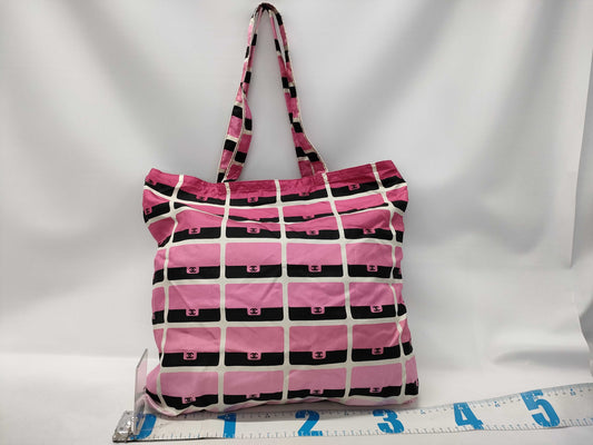 CHANEL Matelasse Eco Bag, Pink, Multicolor, Gold Hardware, Caviar Leather, Nylon, 31633103 Tote Bag