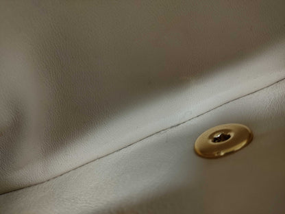 CHANEL Matelasse 25 2-way Double Flap Double Chain A01112 Beige Lambskin Shoulder Bag with Gold Hardware 31165055