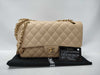 CHANEL Matelasse 25 2-way Double Flap Double Chain A01112 Beige Lambskin Shoulder Bag with Gold Hardware 31165055