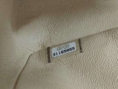 CHANEL Matelasse 25 2-way Double Flap Double Chain A01112 Beige Lambskin Shoulder Bag with Gold Hardware 31165055