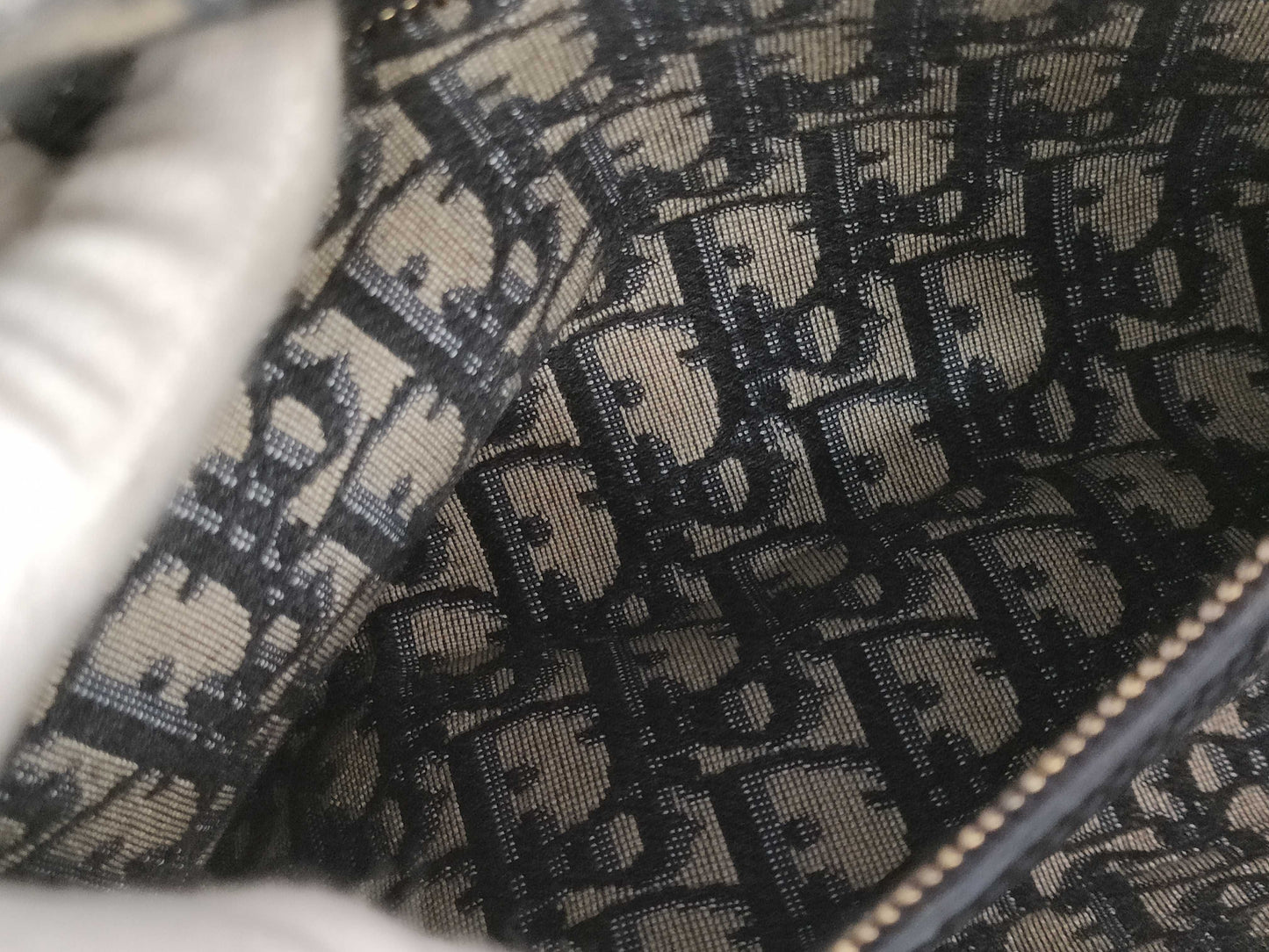 Dior Dior 2-way basket bag shoulder bag M7601CMVO Navy Brown with gold hardware Canvas Rattan 63-MA-1200 Shoulder bag