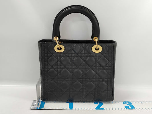 Dior Leather Cannage Black Handbag