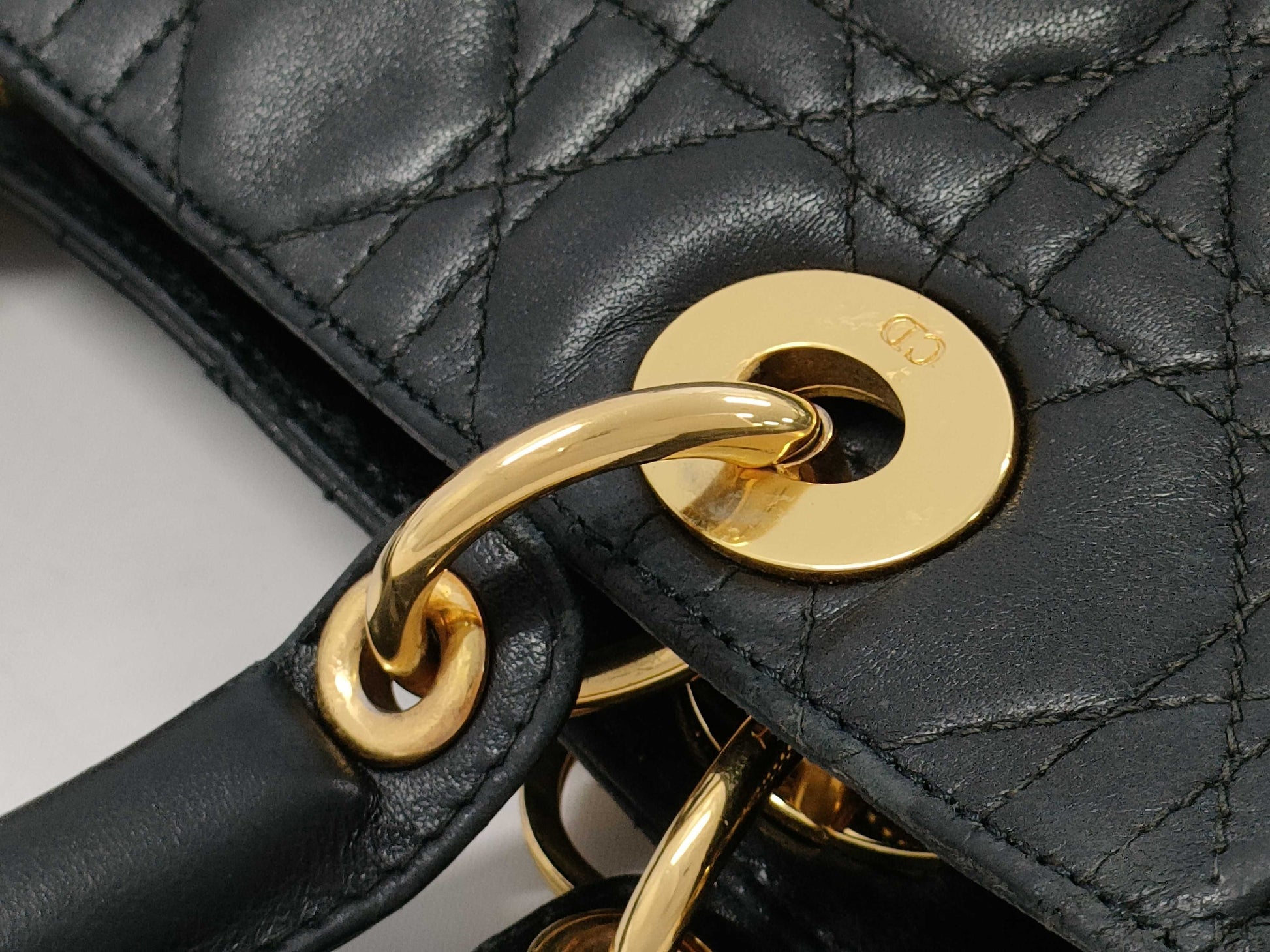 Dior Leather Cannage Black Handbag