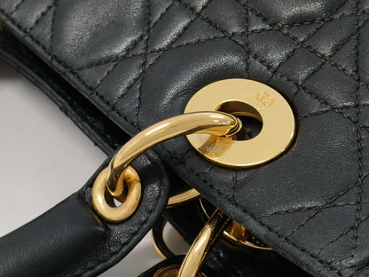 Dior Leather Cannage Black Handbag