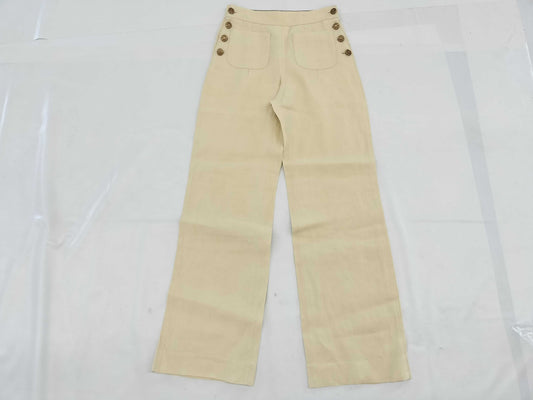 CHANEL CHANEL Chanel Flare Pants with Coco Mark Buttons P37315 Pants
