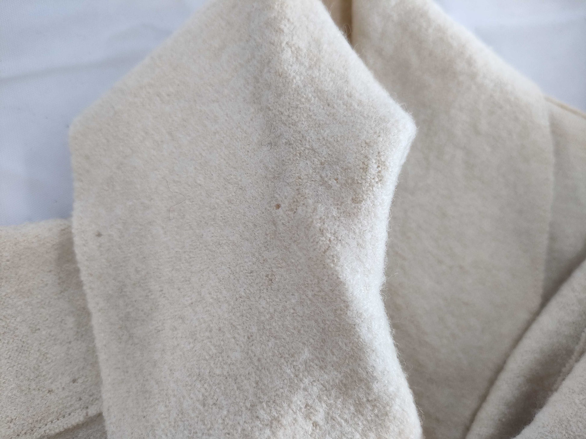 CHANEL Wool Trench Coat with Wood Buttons, Size 38, 99A