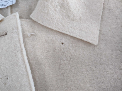 CHANEL Wool Trench Coat with Wood Buttons, Size 38, 99A