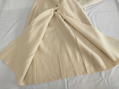 CHANEL Wool Trench Coat with Wood Buttons, Size 38, 99A
