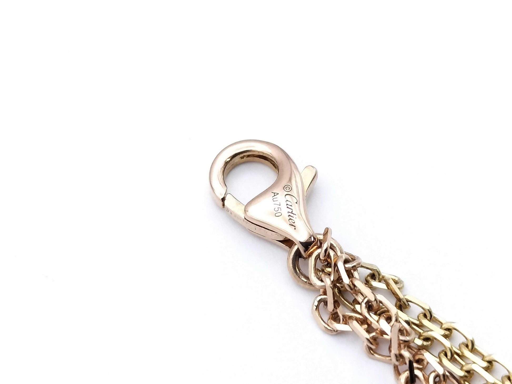 Cartier 4-Strand Trinity Bracelet/Bangle in Au750, 8.9g 