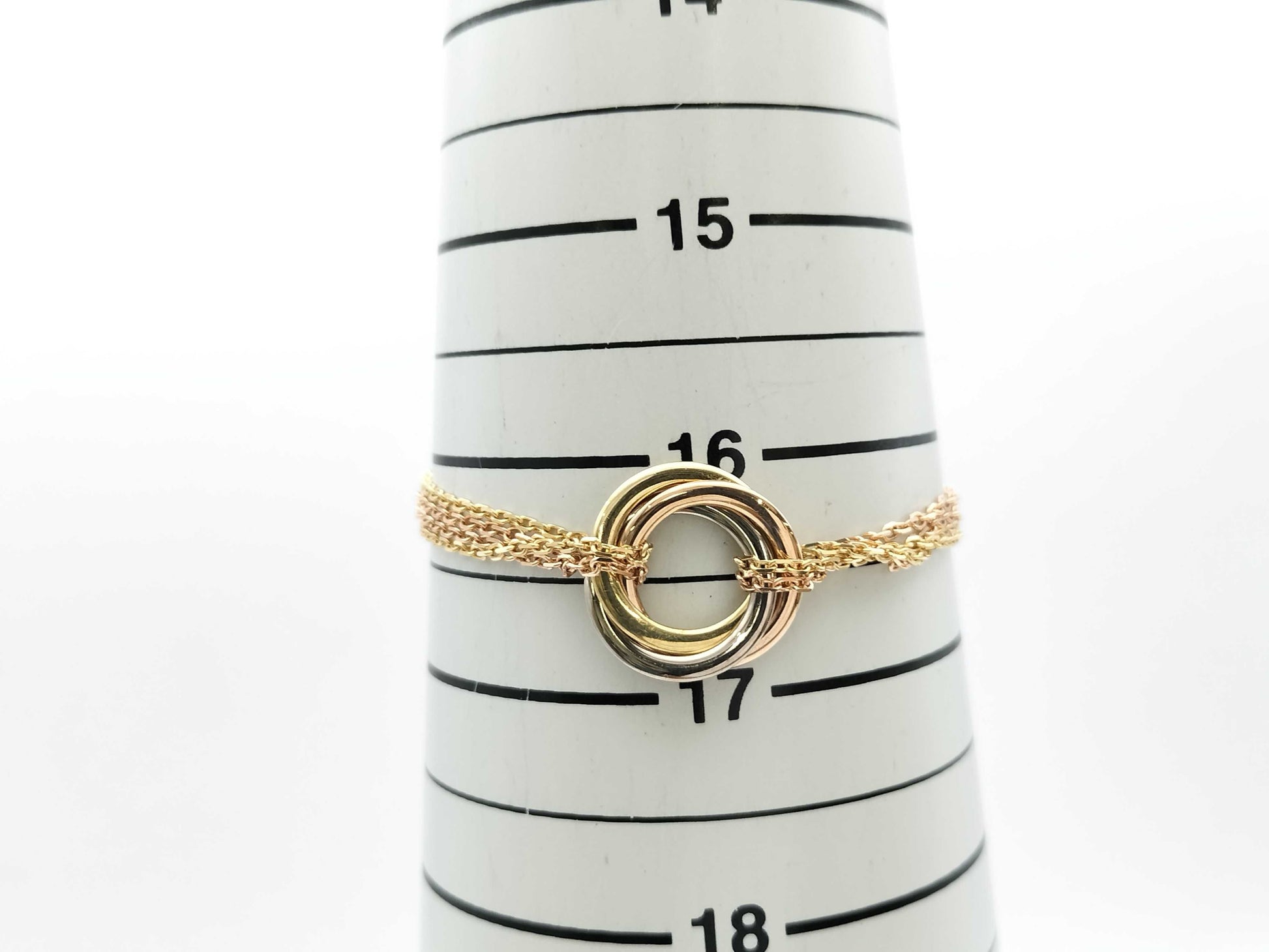 Cartier 4-Strand Trinity Bracelet/Bangle in Au750, 8.9g 