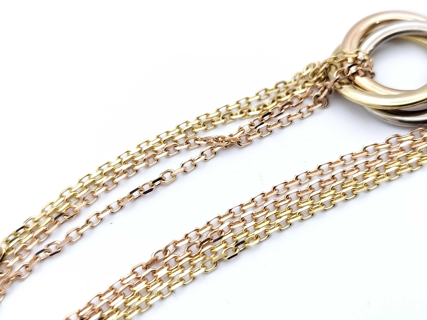 Cartier 4-Strand Trinity Bracelet/Bangle in Au750, 8.9g 